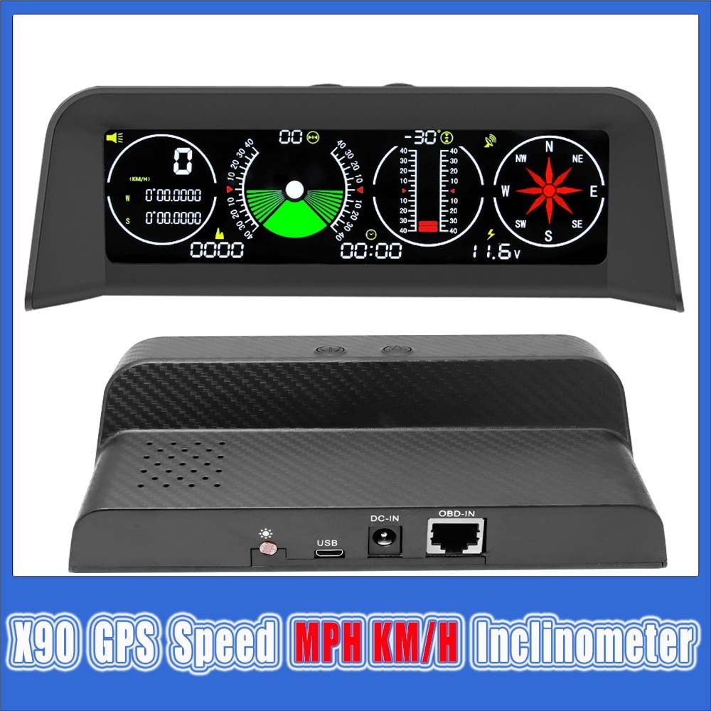2023 HUD ڵ ħ , GPS ӵ PMH KMH , obd ÷,    溸 , 4 in 1, X90 ǰ